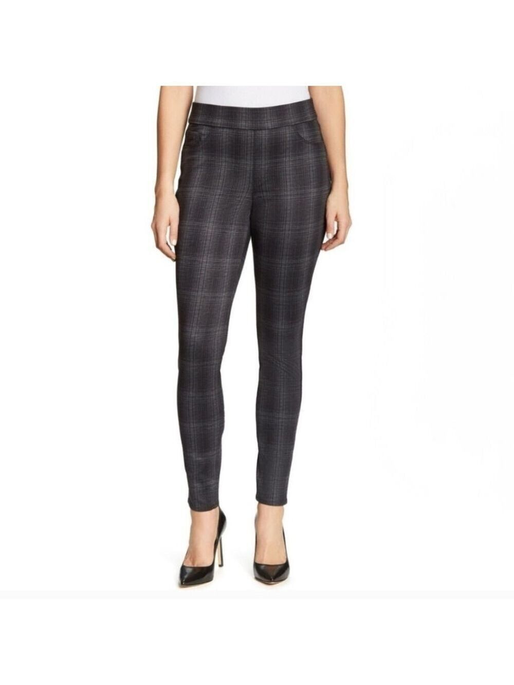 9 West Houndstooth Heidi Pull On Skinny Pants Size 8